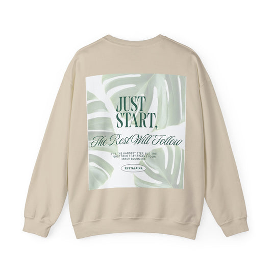 Just Start Unisex Crewneck Sweatshirt